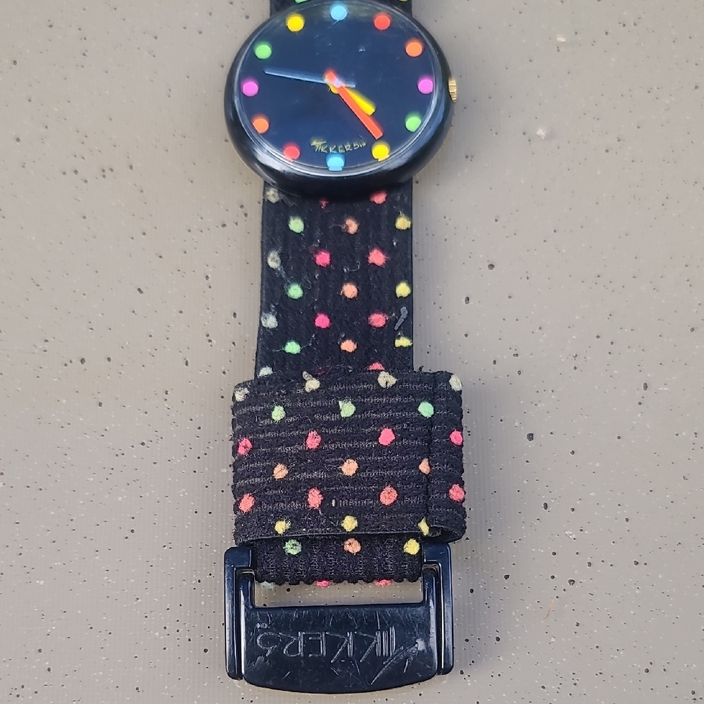 Tikkers Vintage Colorful Polka Dot Watch - Picture 4 of 6